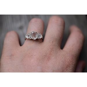 Alternative Engagement Ring Raw rustic Promise Ring size 4 5 6 7 8 9 10 …
